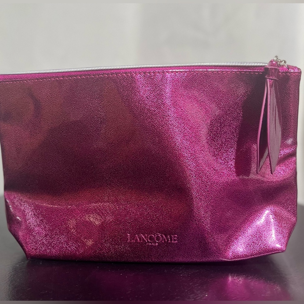 Preloved-LANCÔME Paris Cosmetic Zipper Pouch, Makeup Bag in Pink.